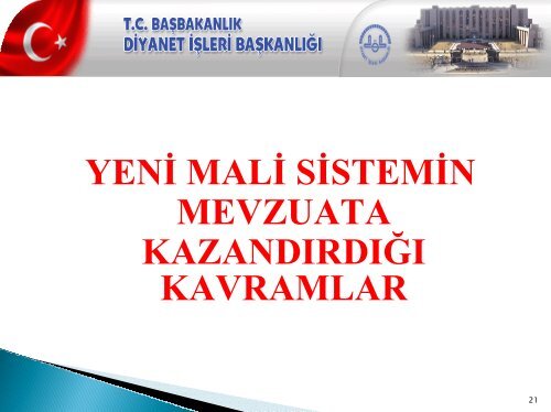 YENİ MALİ SİSTEM - Diyanet İşleri Başkanlığı