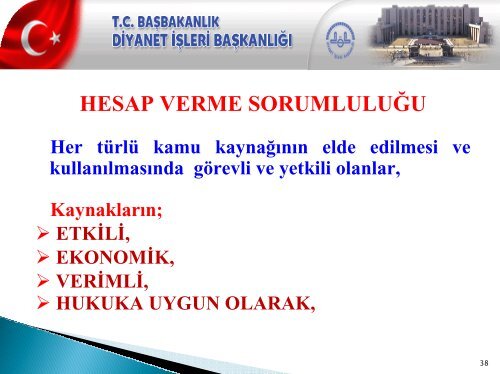 YENİ MALİ SİSTEM - Diyanet İşleri Başkanlığı