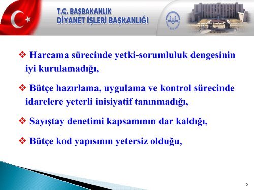 YENİ MALİ SİSTEM - Diyanet İşleri Başkanlığı