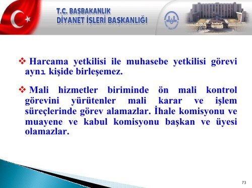 YENİ MALİ SİSTEM - Diyanet İşleri Başkanlığı