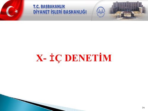 YENİ MALİ SİSTEM - Diyanet İşleri Başkanlığı