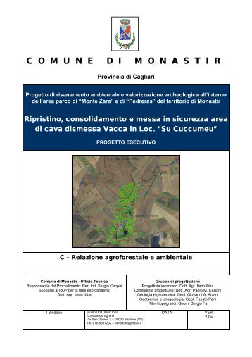 Relazione agroforestale ed ambientale