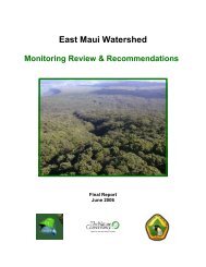 East Maui Watershed Partnership Monitoring Review ... - Hawaii.gov