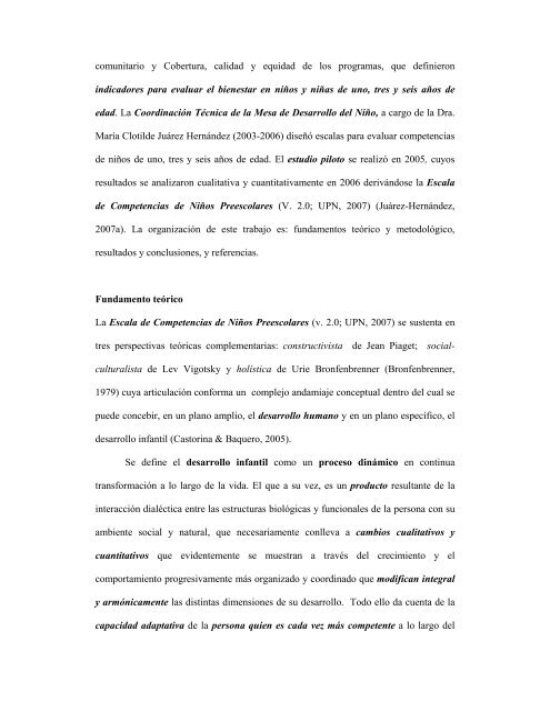 un instrumento para evaluar competencias en niños preescolares