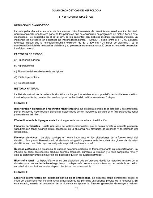dieta para detección de nefropatía diabética