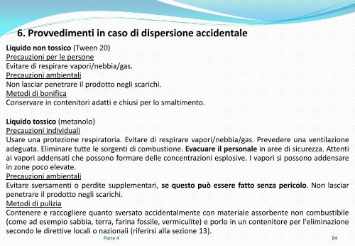 Il rischio chimico - Dipartimento di Neuroscienze e Tecnologie ...