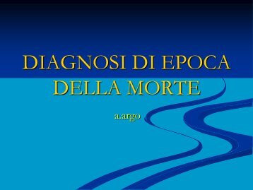 DIAGNOSI DI EPOCA DELLA MORTE - Aulett@'99