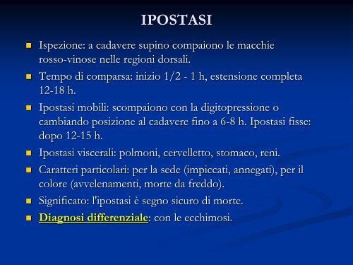 DIAGNOSI DI EPOCA DELLA MORTE - Aulett@'99