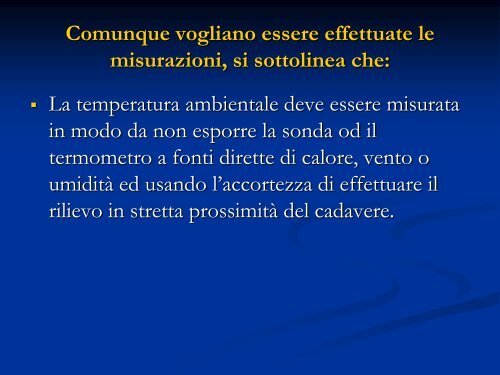 DIAGNOSI DI EPOCA DELLA MORTE - Aulett@'99