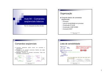 Aula 04 – Comandos seqüenciais básicos