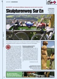 Skulpturenweg Sur En ↓ Rundum Genuss. - Revue Schweiz