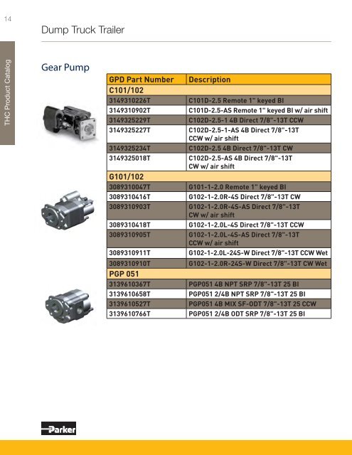 Product By Market Catalog - Parker Hannifin - Solutions for the Truck ...