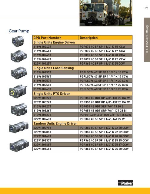 Product By Market Catalog - Parker Hannifin - Solutions for the Truck ...