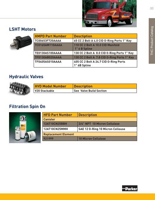 Product By Market Catalog - Parker Hannifin - Solutions for the Truck ...