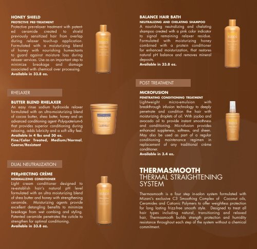 PRODUCT REFERENCE GUIDE - Mizani