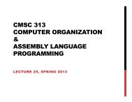 cmsc 313 computer organization & assembly language programming