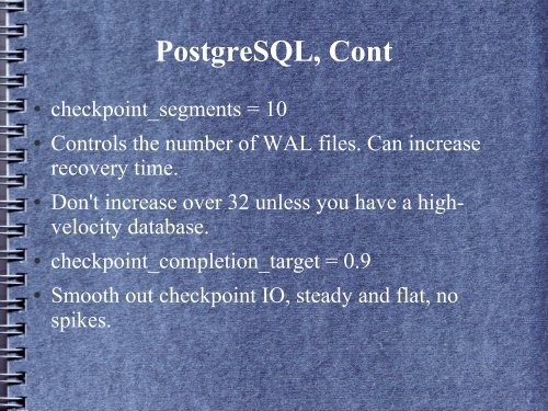 PostgreSQL Performance From the Ground Up