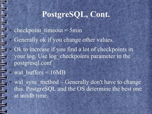 PostgreSQL Performance From the Ground Up