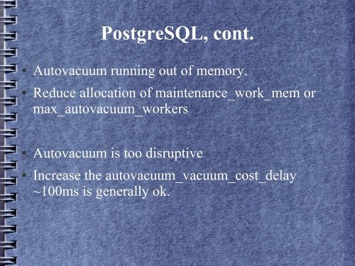 PostgreSQL Performance From the Ground Up