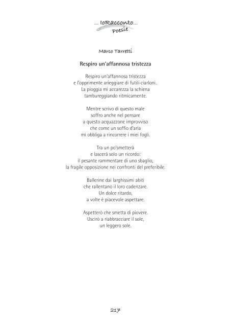 Le Poesie di io Racconto