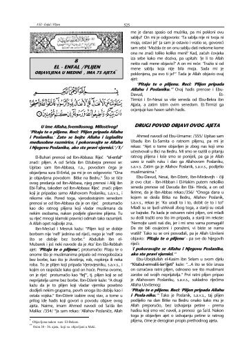 tefsir sure - Al-Anfal - pogledati - Islamska zajednica u Hrvatskoj