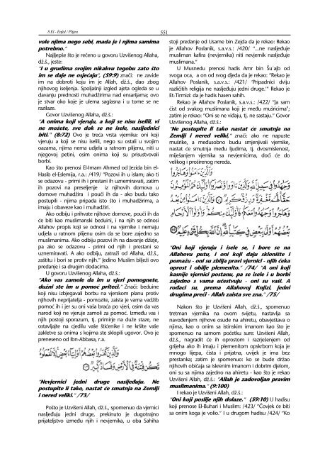 tefsir sure - Al-Anfal - pogledati - Islamska zajednica u Hrvatskoj