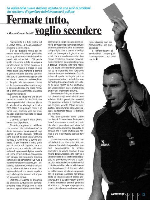 scarica il pdf - Mese Sport