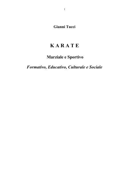 tesi karate 6° dan - Kosmos Club Pisa