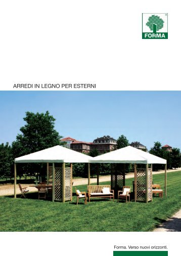 ARREDI IN LEGNO PER ESTERNI - Guercio-Forma