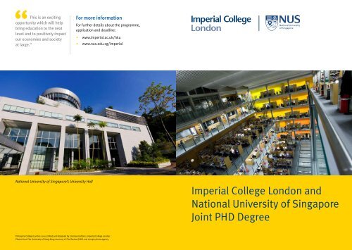 Imperial-NUS-Joint-PhD-Programme