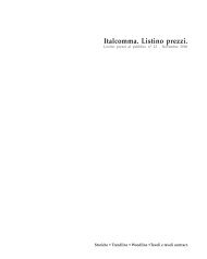 Italcomma. Listino prezzi. - Design & Color Co.