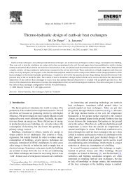 Thermo-hydraulic design of earth-air heat exchangers