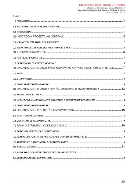 Standard dimensionali per la progettazione - Università degli Studi ...