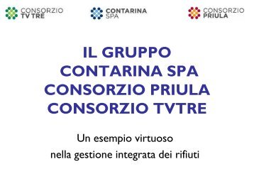 Il gruppo Contarina SpA - Consorzio Intercomunale Priula