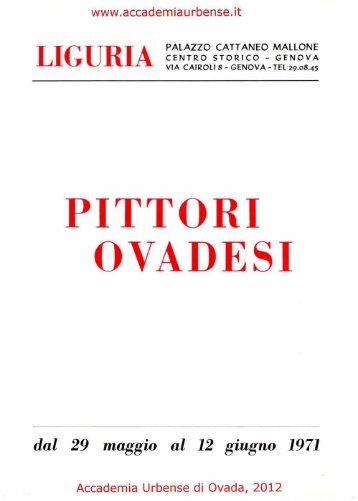 PITTORI OVADESI - Archiviostorico.Net