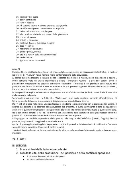 Dispensa (.pdf) - La Filanda