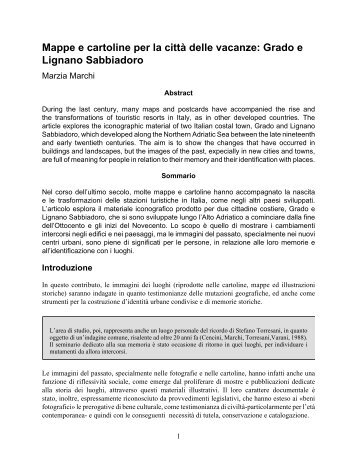 Mappe e cartoline per la città delle vacanze: Grado e ... - Storicamente