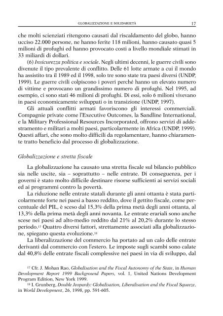 Globalizzazione e Solidarietà - PAS