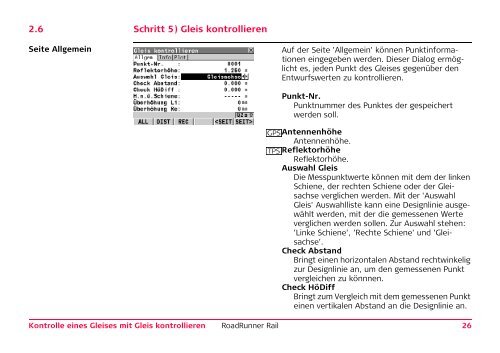 Leica System1200 RoadRunner Rail Technisches Referenz ...