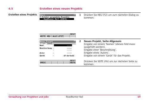 Leica System1200 RoadRunner Rail Technisches Referenz ...