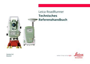 Leica RoadRunner Technisches Referenzhandbuch