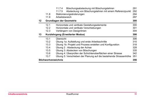 Leica RoadRunner Technisches Referenzhandbuch