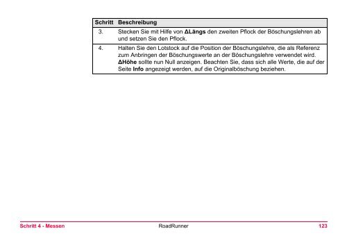 Leica RoadRunner Technisches Referenzhandbuch