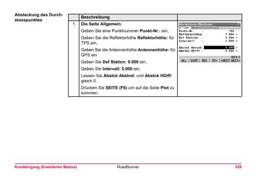 Leica RoadRunner Technisches Referenzhandbuch