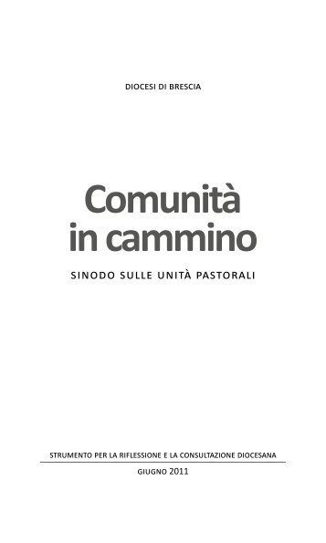 Comunità in cammino - Diocesi di Brescia
