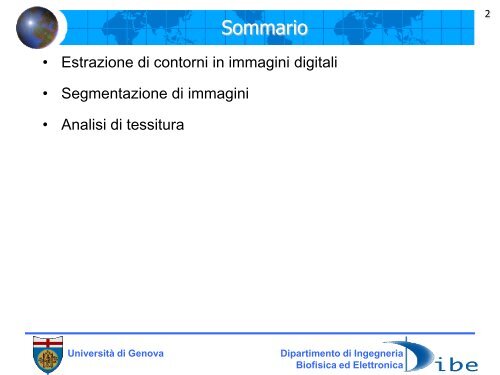 elementi di analisi di immagini