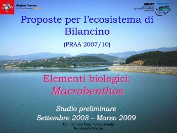 Elementi biologici: macrobenthos (Simone Magi) - Arpat