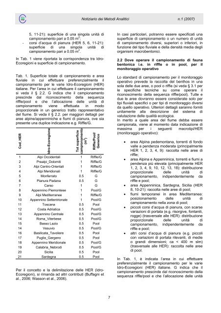 macroinvertebrati acquatici e direttiva 2000/60/ec (wfd) - IRSA - Cnr