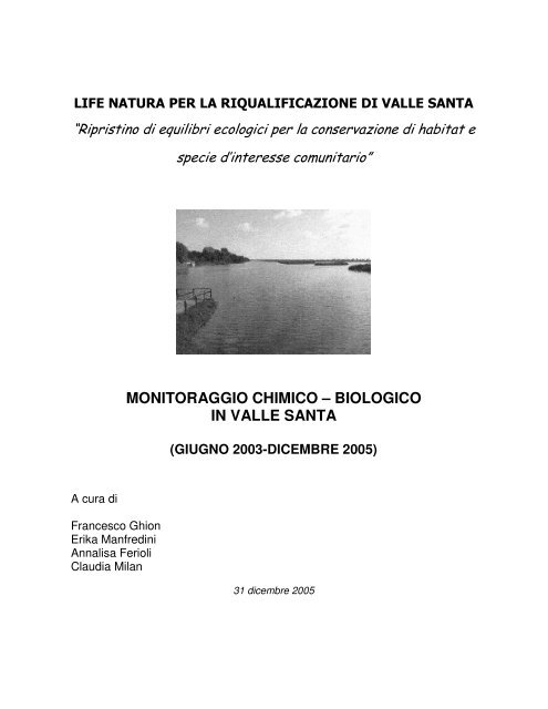 Relazione - Parco del Delta del Po