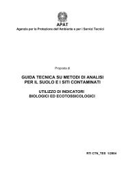 guida tecnica su metodi di analisi per il suolo ei siti contaminati apat